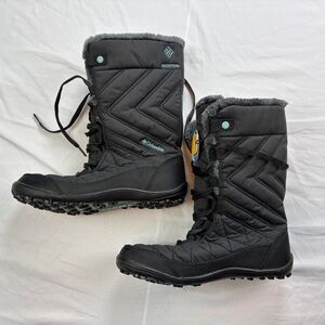 Columbia Women's Quilted Black Winter Boots